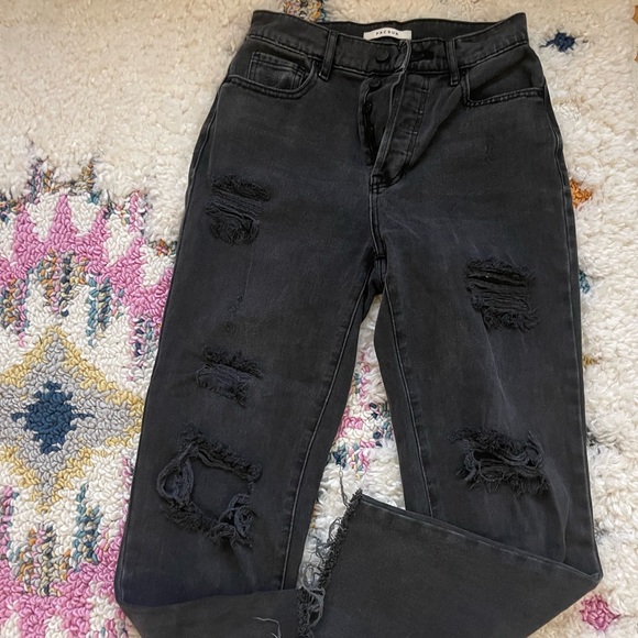 PacSun black jeans with rips, size 24 - Picture 1 of 4